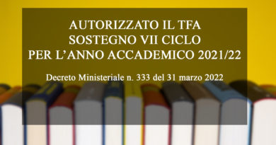 TFA SOSTEGNO VII CICLO